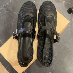 Billini Black Mesh Ballet Flats